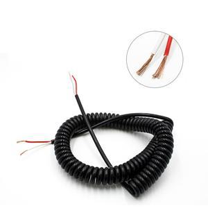 케이블 와이어 스프링 나선형 2 코어 3 4 0.5mm 0.75 평방 밀리미터 인장 자동으로 후퇴합니다.