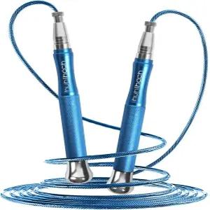 안전한 잠금 메커니즘을 갖춘 허로치 스피드 가중 줄넘기 360° 부드러운 회전 미끄럼 방지 매트 텍스처