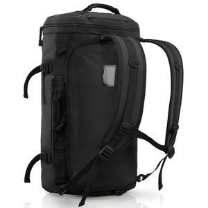 Haimont 남성 및 여성용 더플 백팩 신발 수납 공간이 있는 컨버터블 여행용 백 튼튼한 주말 가방 블랙 45L 모던