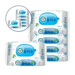 쌍문상회 물티슈 깨끗한나라 30매 x 4개
