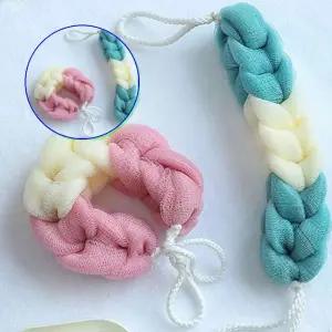 쌍문상회 샤워롱타올 목욕타월 스펀지거품망 꽈배기 DD11059