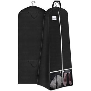 슬리핑 램 72인치 브라이덜 웨딩 드레스 의류 가방 15인치 가제트 커버 신발 주머니 프롬 이브닝 가운 블랙용 여행 보관