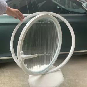 원형 회전 다락 펜션 현관 옥탑 투명 테라스 촬영