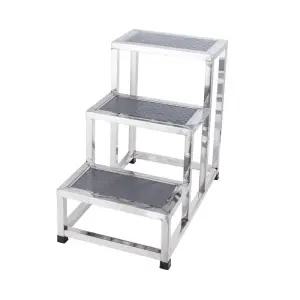 2단 의자 이동 디딤대 단층 공사판 인테리어 스테인레스