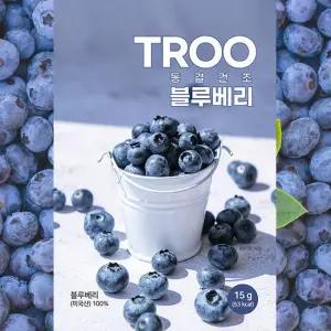 TROO 동결건조 블루베리 15g*25팩 (팩당 블루베리 113g 이상 투입)