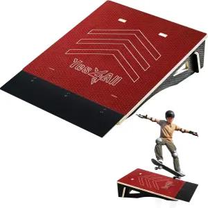 Yes4All 일체형 스케이트보드 램프 자전거 스케이트 - 초보자를 위한 디자인 내구성 안전성 용량 220Lbs