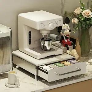 메탈 캡슐수납 미니서랍장 커피머신 정리대
