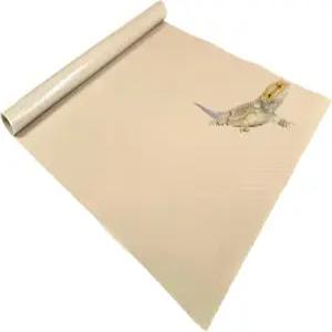 파충류 라이너 탱크 23.6인치 x 59인치 테라리움 기판 매트 카펫 침구 4x2x2 120갤런 수염 용 표범 도마뱀