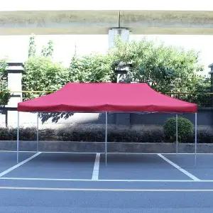 (레드) 캐노피 알루미늄 아웃도어 천막(300x600cm)