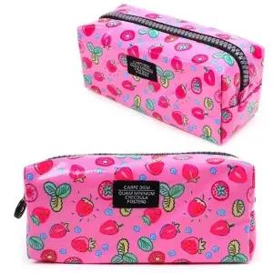 [룽스]비비드 지퍼 화장품 파우치 핑크