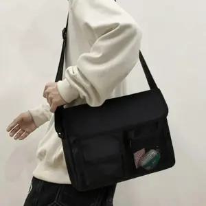 학생 2컬러 가방 데일리 메신저백 크로스백 캐주얼 -