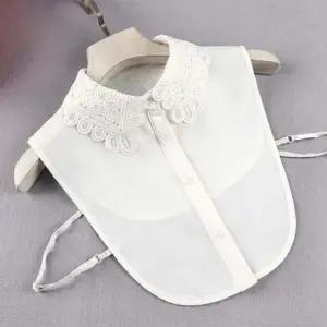 플라워자수 넥케이프 페이크카라 레이어드 가짜셔츠