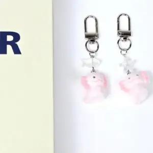 행복한 우파루파 키링 귀여운 선물 생일 여자 남자 친구 우정 사랑 키홀더 차키 아홀로틀 물고기 생선