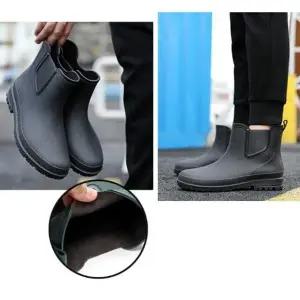 [룽스]방수스타일 앵글부츠 스트릿 남성 레인부츠