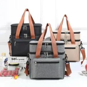 도시락가방 보온가방 보냉가방 2단 대용량수납 나들이