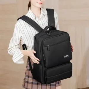 [신상오픈런]사각 포켓 캐주얼 백팩 남녀공용 학생용 가방 (37000841)