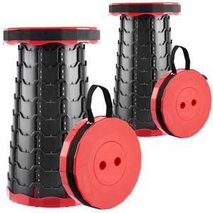 도세노 업그레이드 접이식 의자 두꺼운 2종 세트 휴대용 의자 낚시 하이킹 투어 바비큐 파티 야외 활동을 위한 의자 빨간색