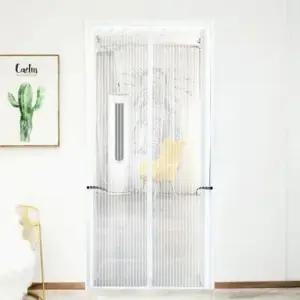 [생활] 아트도어 스트라이프 문 모기장 90x210cm 화이트