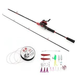 베이트릴+루어+낚싯대세트 고피싱 투피스로드 2.1m
