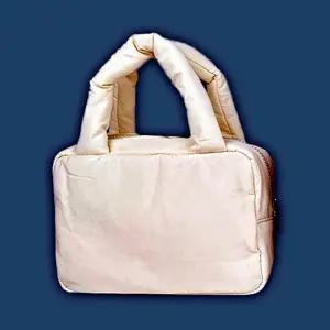 여성 백 토트 가벼운 가방 손 여성핸드백 패딩 데일리 아이보리 손가방 여성토드백 예