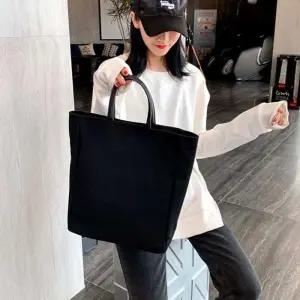 가방 베이직 디자인 캔버스토트백 토트백 미니손가방 포켓 여성토트 토트백 보조 캐주