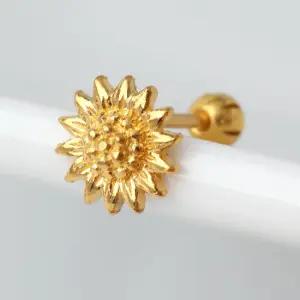 24K 순금 99.9% 해바라기 피어싱