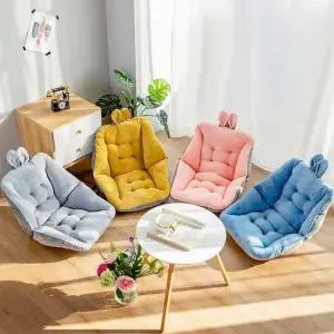 대형 극세사 의자 등받이쿠션 허리 등쿠션 사무실 토끼