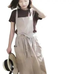 린넨 원피스 롱앞치마 (베이지) DK00