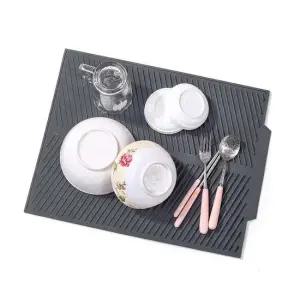 라인 실리콘 드라잉매트 냄비받침 간이식기건조대