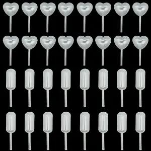 초콜릿 생일 파티 및 홀리데이 장식용 컵케이크 피펫 100개 디저트 4ml 플라스틱 딸기 미니