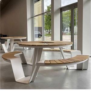 공원의자 야외테이블 의자 철제 매점 목재 테라스 북유럽 카페 특수 방수 마당 앤틱 파라솔