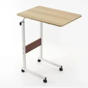 이동식 높이조절 사이드 침대 테이블(기본형)(내추럴)
