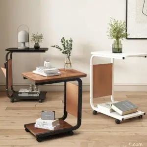 사이드테이블 2단 이동식 트롤리