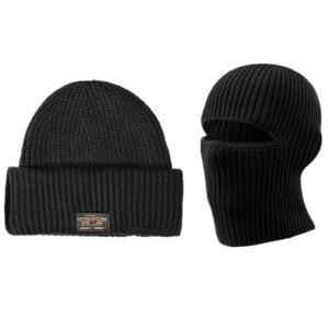 발라클라바 페이스 마스크 비니 모자 남성용 니트 1개 중 2개 풀페이스 스키 커버 아웃도어 스포츠