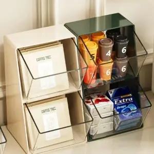 온더벨라 오픈형 탕비실수납 캡슐커피 티백정리함1+1