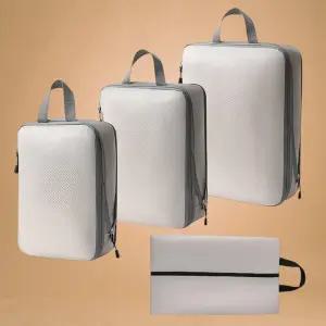 여행용 압축팩 압축파우치 4종세트 60% 공간확보 이너 lkY8+8Xni