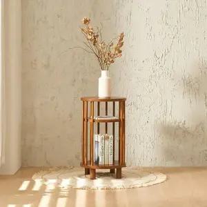 2단 원목 H7056(착불) 가구산책 사이드테이블 350