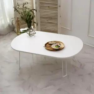 밥상 거실테이블 책상 접이식 9060 좌식 손님상 타원