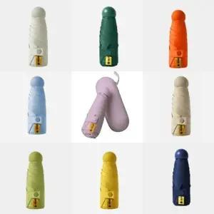 큐큐 UV 자외선 차단 초경량 접이식 미니 우산 양산 전용케이스 포함