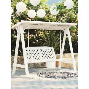 흔들그네 카페 정원 휴식 120 LED 철봉그네 공원 야외용 통나무 캠핑장 벤치 펜션