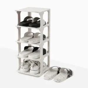 신발정리대(화이트) 5단 DT1352634 조립식 슈즈랙 자유