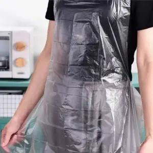 (옵션 100매입)일회용 위생 PE 앞치마 100매 위생앞치마 휴대용앞치마