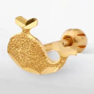 24K 순금 99.9% 샤인 돌고래 피어싱
