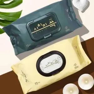 물티슈 72매 10팩 물휴지 사무실물티슈