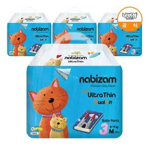 [온누리상품] [나비잠] 울트라씬 듀얼핏 팬티(썸머) 중형 32매x4팩