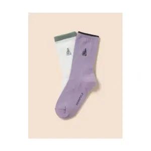빈폴 키즈 BEANPOLE KIDS 골지 양말 2족 세트 라이트 퍼플 BI58KTU01V 443126