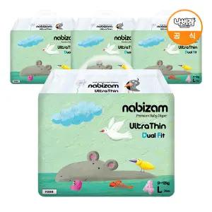 [온누리상품] [나비잠] 울트라씬 듀얼핏 밴드 대형 36매x4팩