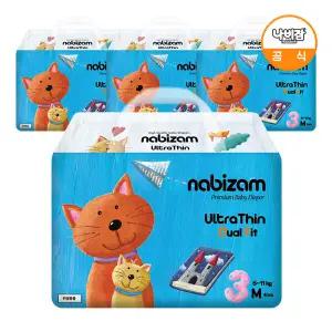 [온누리상품] [나비잠] 울트라씬 듀얼핏 밴드 중형 40매x4팩