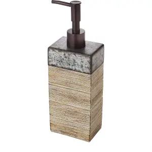 SKL 홈 바이 새터데이 나이트. 농가 상자 비누 디스펜서 내추럴