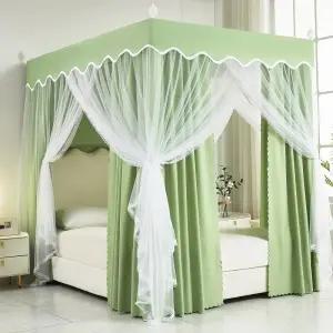 유럽풍 침대텐트 사각텐트 침대모기장 지붕텐트 나머지 원터치 보온 실내 암막 베드 사각모기장